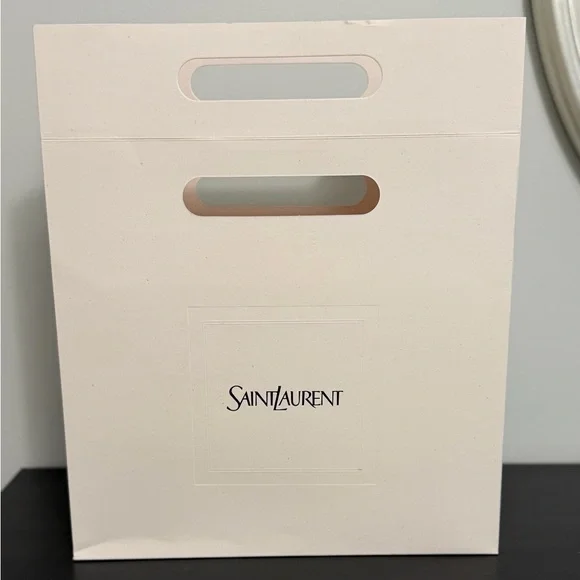 Saint Laurent Medium Beige Logo Shopping Bag - Picture 3 of 7